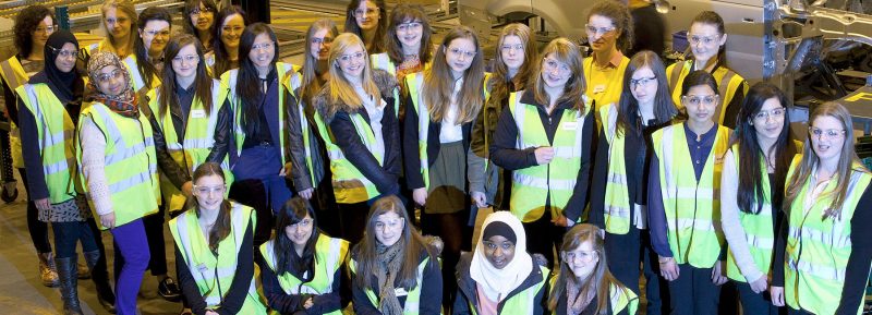 group of young women apprentices