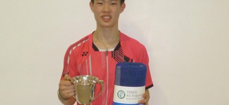 badminton playing student