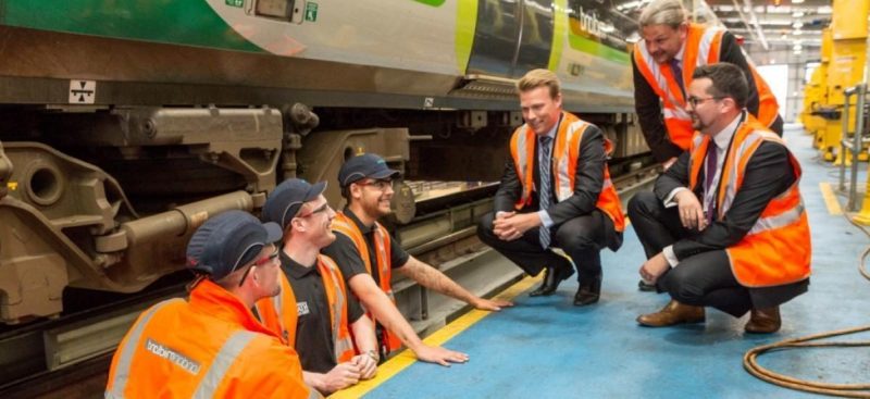 rail apprentices track side