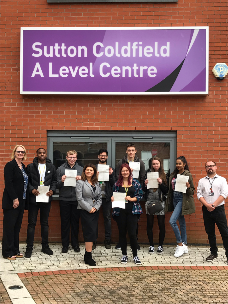 Results Day at Suuton Coldfield A Level Centre