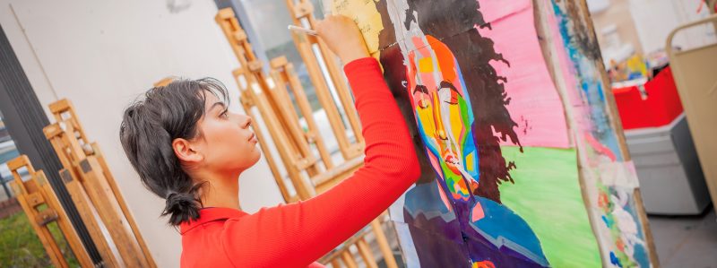 Art Student Painting