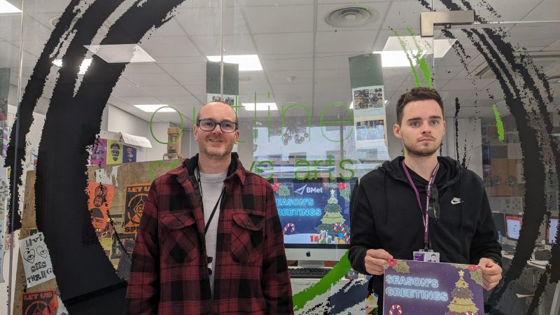 Tom's Christmas e-card win