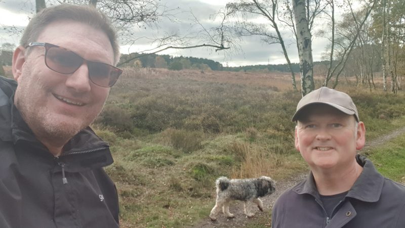 Current History Teacher Stephen with former History Teacher Mark