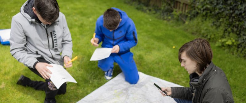 Public services students map reading