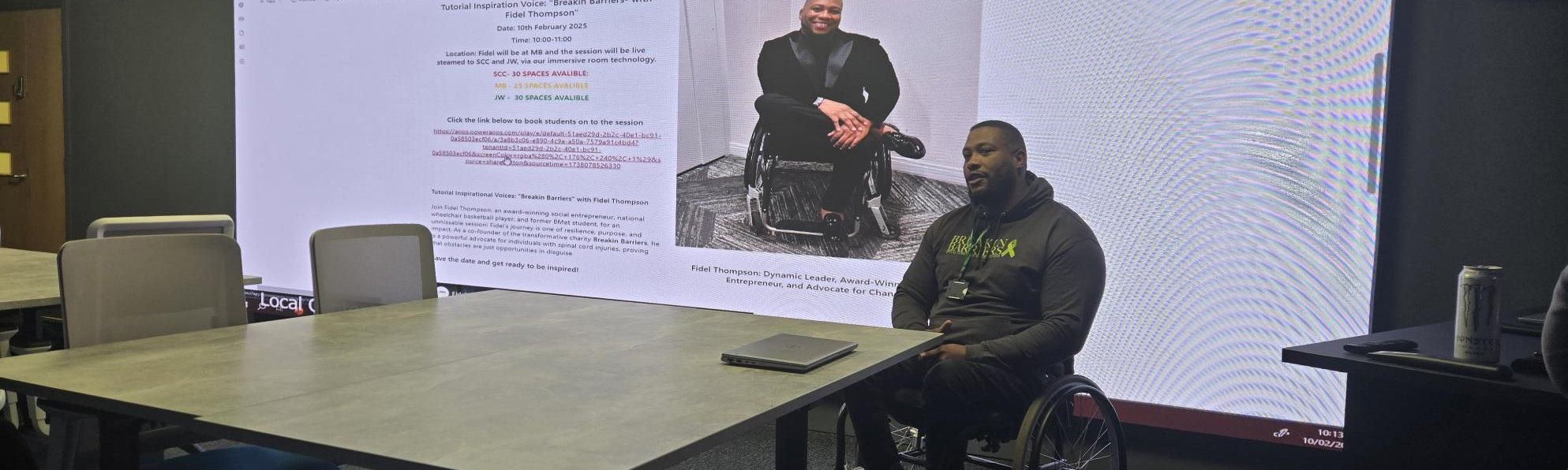 Fidel Thompson shares his journey.