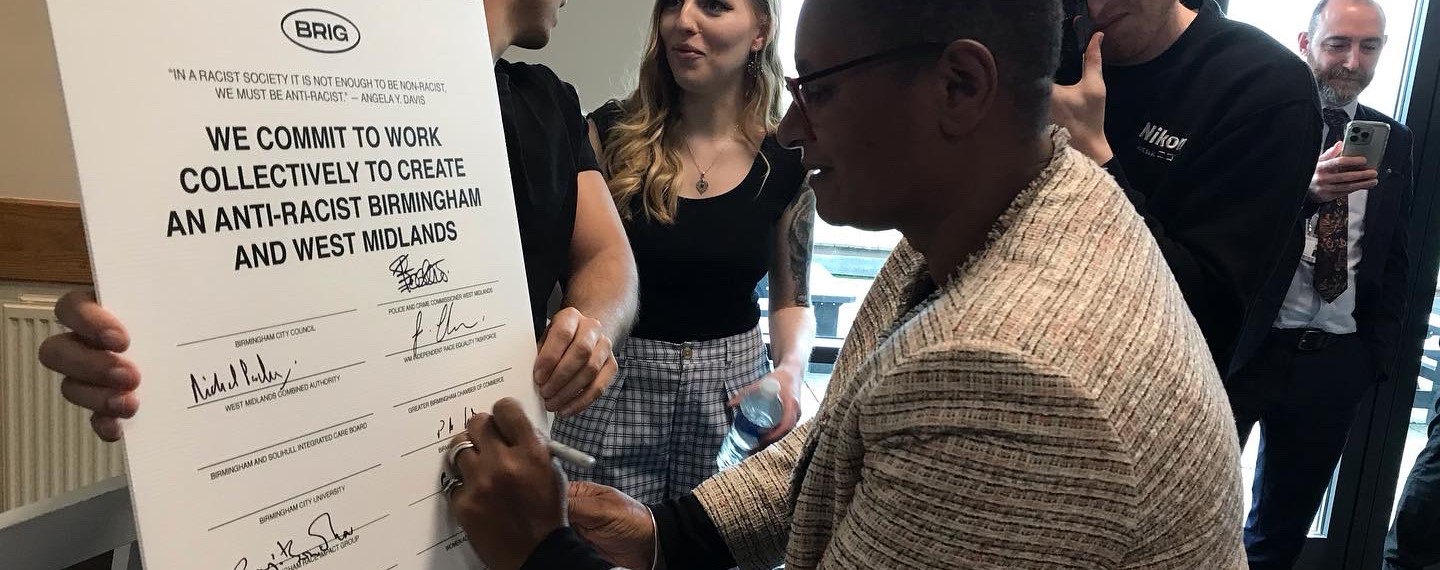 BMet Principal, Pat Carvalho, signs anti racist pledge