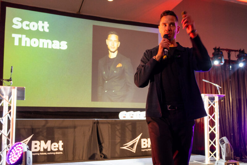 Scott Thomas at BMet Student Awards