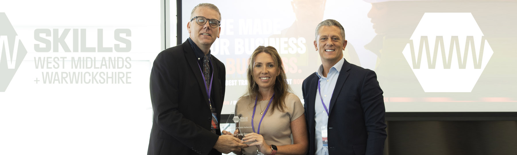 Andy Lees and Careys Group win Skills West Midlands + Warwickshire Award